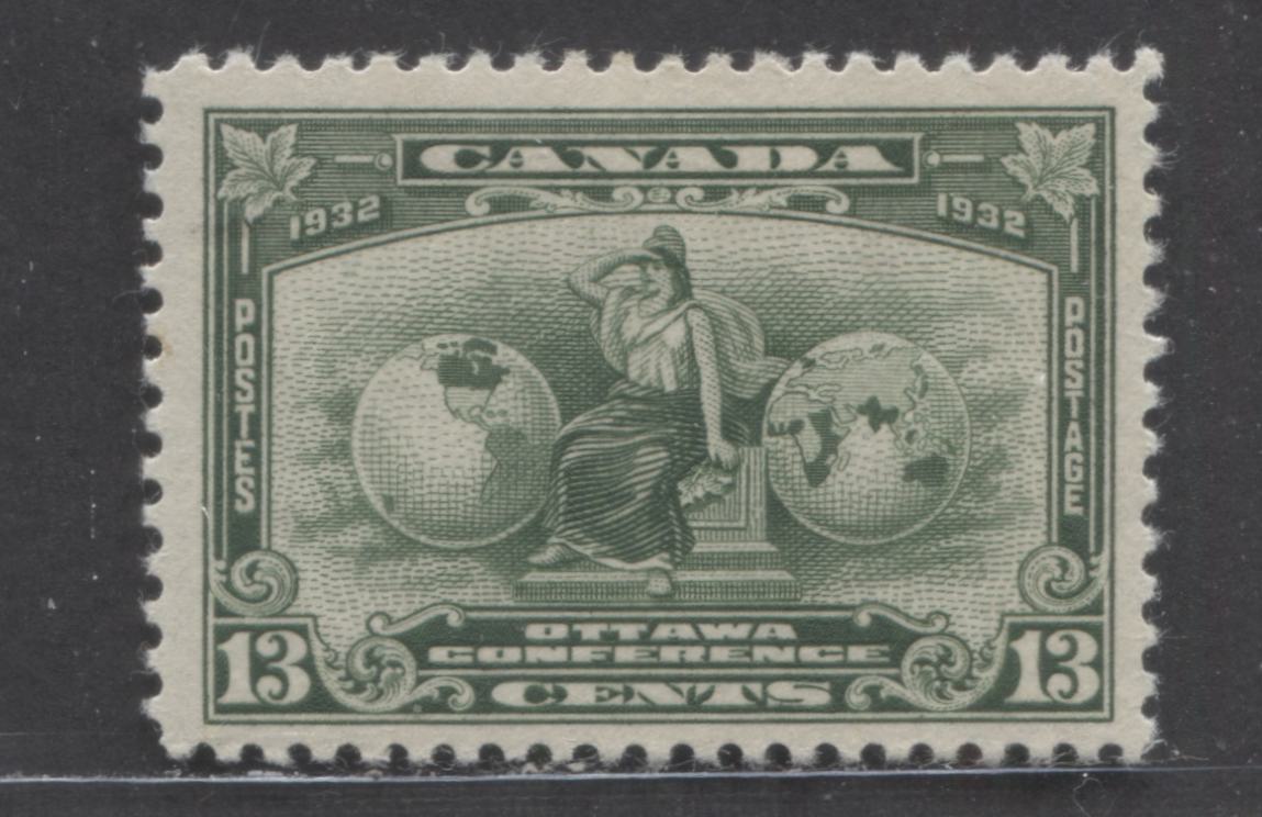 Canada #194 13c Deep Green Britannia, 1932 Imperial Economic Conference Issue, A VFOG Single