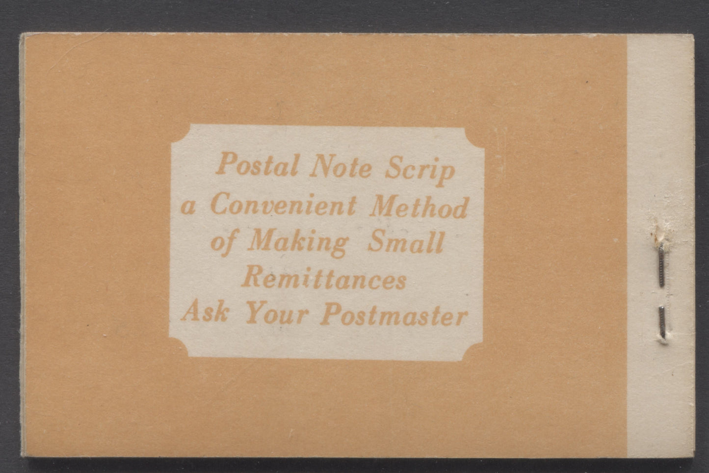 Lot 394 Canada #BK39cE (McCann) 1942-1947 War Issue, A Complete $1 English Booklet With 3c Rosy Purple & 4c Dark Carmine Panes Of 4 & 2 Panes Of 4 Of 7c blue. Combination Gift Booklet, 12mm Staple, CBN-XXXXXX, CBN-AAAAAA, CBN-NNNNNNN & CBN-OOOOOOO Papers