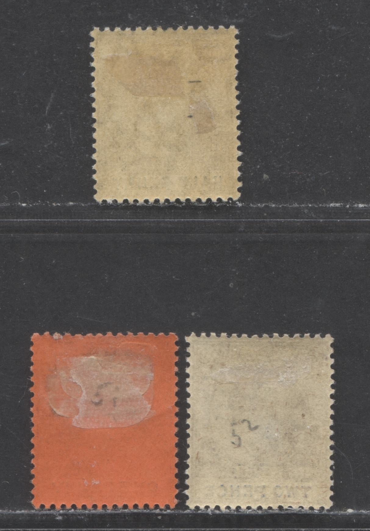 Lot 113 Lagos SC#50-52 1904 King Edward VII Issue, Multiple Crown CA Wmk, 3 VFOG Singles, Click on Listing to See ALL Pictures, 2017 Scott Cat. $28