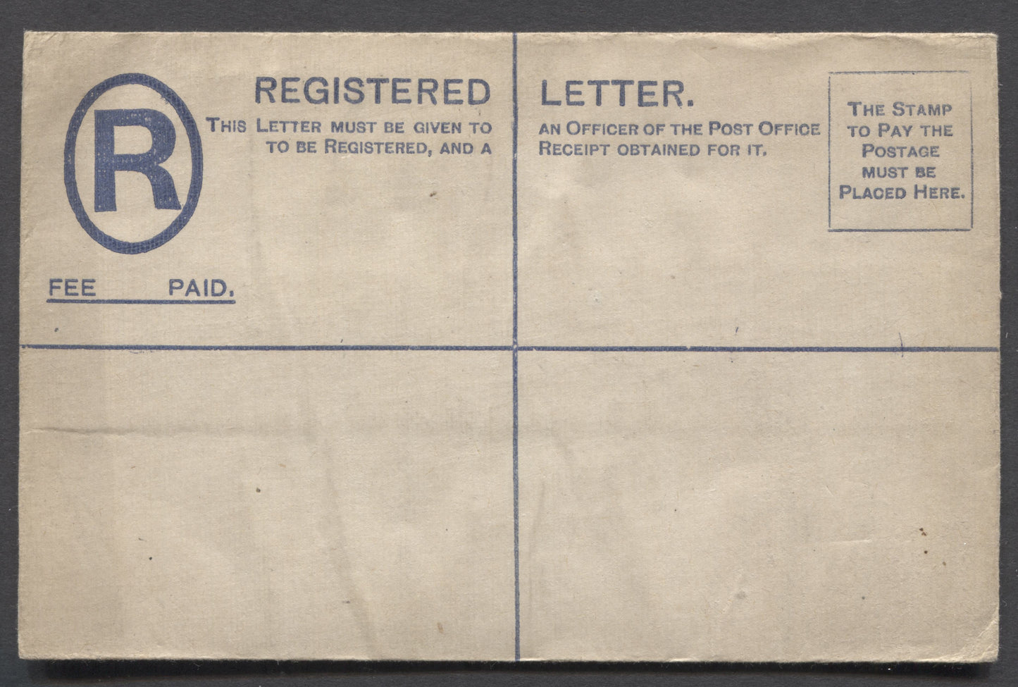 Lot 72 Niger Coast Protectorate SC# 1892-1893 , 2d Registration Envelope, Fresh, Back Showing Compensation Limits To 50 GBP, 0 Fine/Very Fine Unused Registration Envelope, Click on Listing to See ALL Pictures, Estimated Value $25