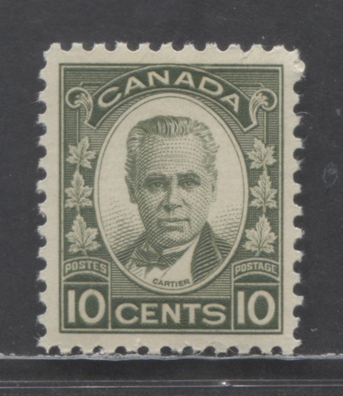Canada #190 10c Olive Green George Etienne Cartier, 1931 George Etienne Cartier, A VFNH Single With Cream Gum
