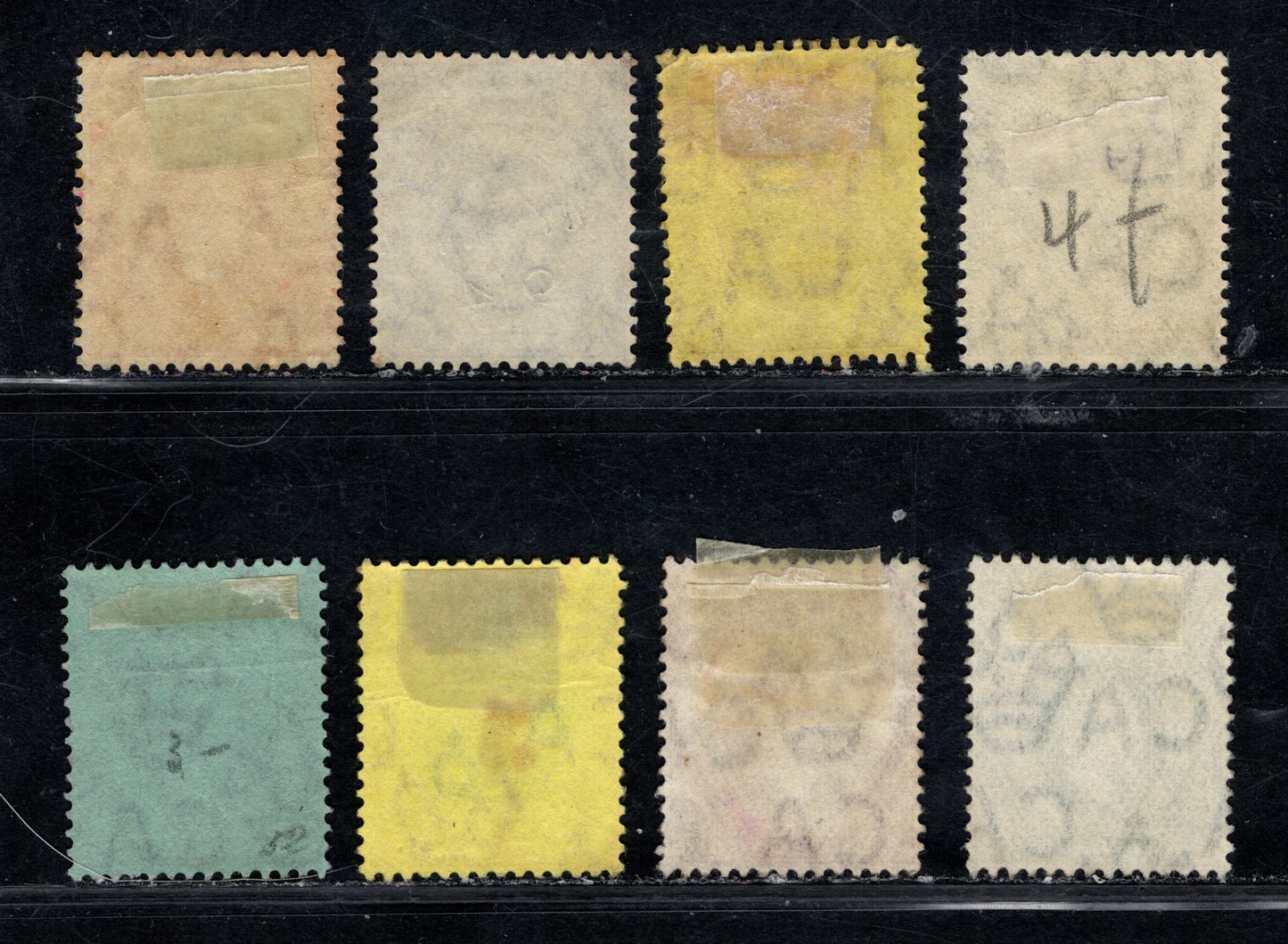 Southern Nigeria SG#45-52 1912-1913 King George V Keyplate Issue, Multiple Crown CA Wmk, , 8 Very Fine Used Singles, Click on Listing to See ALL Pictures, Estimated Value $10