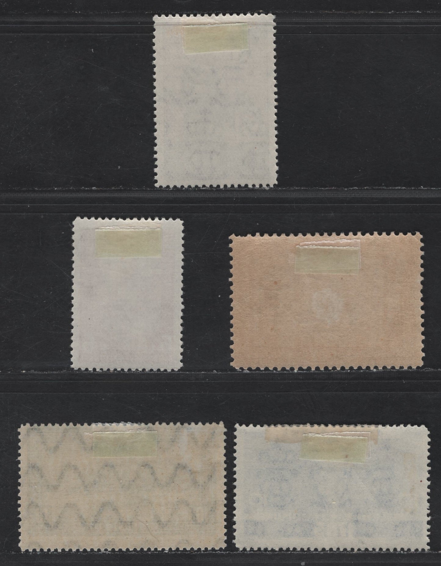 Lot 180 Romania SC#70-80 10i - 6i+6i Prussian Blue - Carmine Rose Parliament House - Jamboree Emblem, 1928 -1936 Reunion of Bessarabia & Romania - Semi Postal Issues, 5 F/VFOG Singles ,