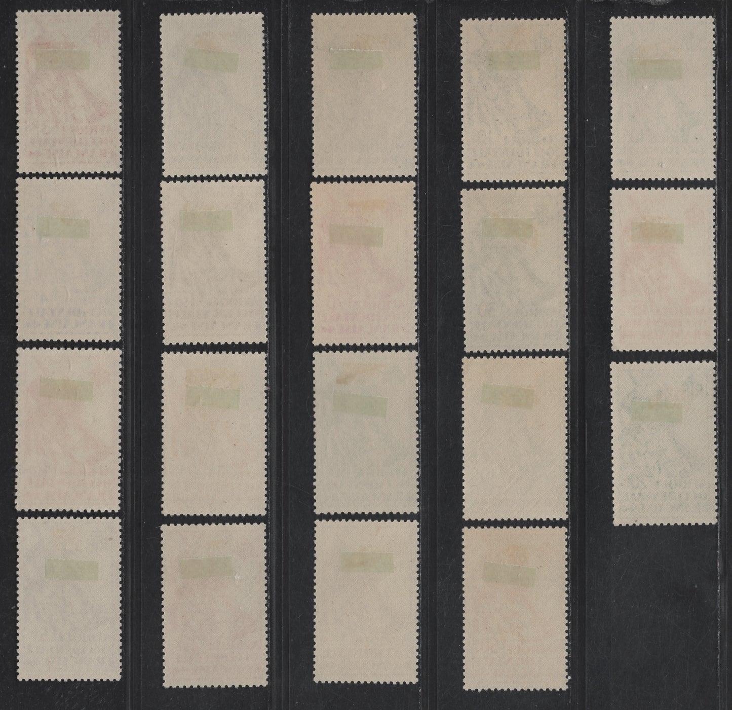 Lot 115 French West Africa SC#17-35 10c - 20fr Indigo & Buff - Slate Green & Greenish Colonial Soldier, 1945 Pictorial Issue, 19 VFOG Singles