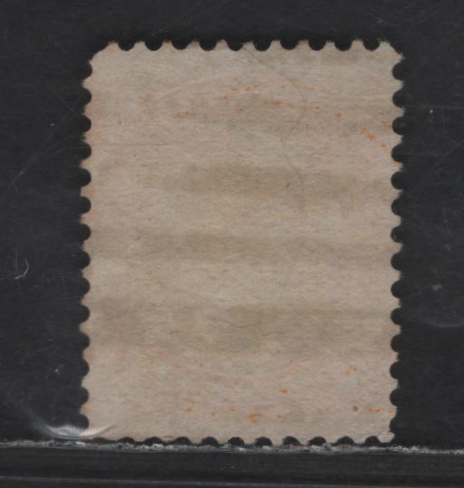 Lot 218 Canada Walburn#35xx 1c Orange Yellow Queen Victoria, 1870-1893 Small Queen Issue, A Fine Used Single, Late Second Ottawa Printing, Precancel Style C, Paper Type 2O-F (Description in Body)