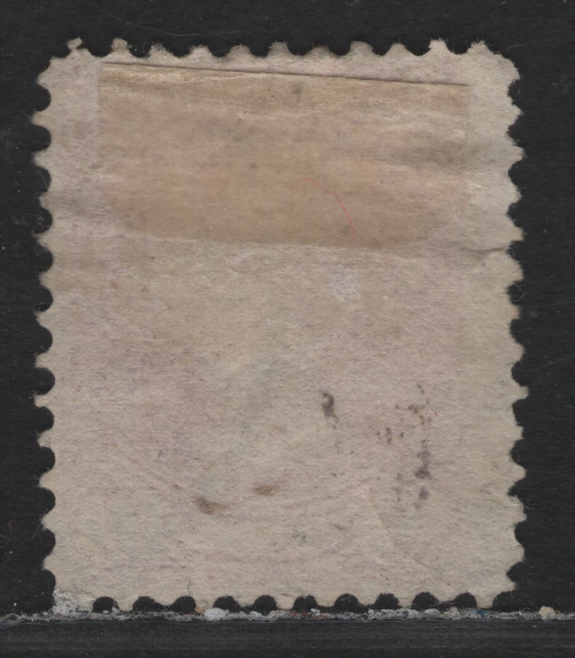 Lot 310 Canada #45a 10c Deep Rose Queen Victoria, 1870-1897 Small Queen Issue, A VG Used Single Late Second Ottawa Printing, Medium Semi-Porous Horizontal Wove, With Somewhat Clear Mesh (2O-H), Perf. 12, Light Horizontal Crease