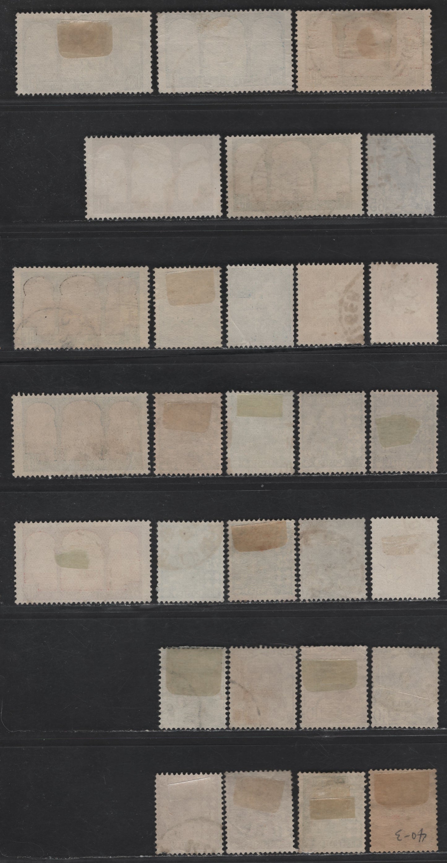 Lot 4 Algeria SC#33-34, 36-40, 42-43, 45-47, 49-50, 58, 62-64 1c - 3fr Olive - Violet & Orange Street in Kasbah - Marabout of Sidi Yacoub, 1926-1939 Pictorial Definitives, 29 Fine/Very Fine Used Singles, Includes Additional Shade Varieties