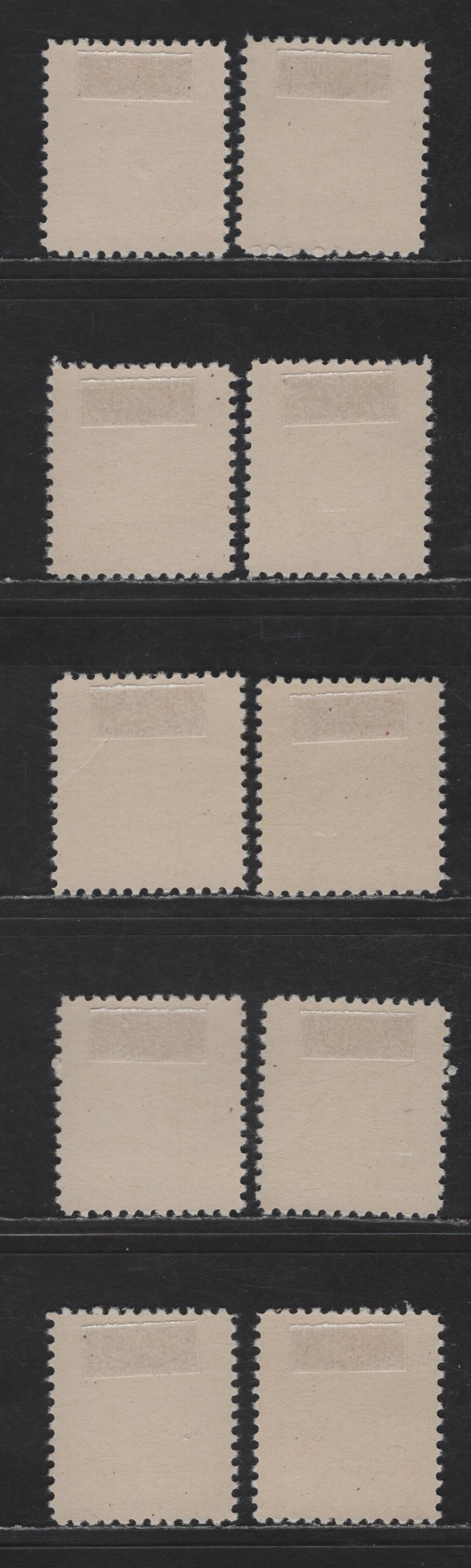 Lot 219 France SC#475-476H 5c - 10fr Bright Red Violet - Orange Arc de Triomphe, 1944 Pictorial Definitive Issue, 10 F/VFOG Singles