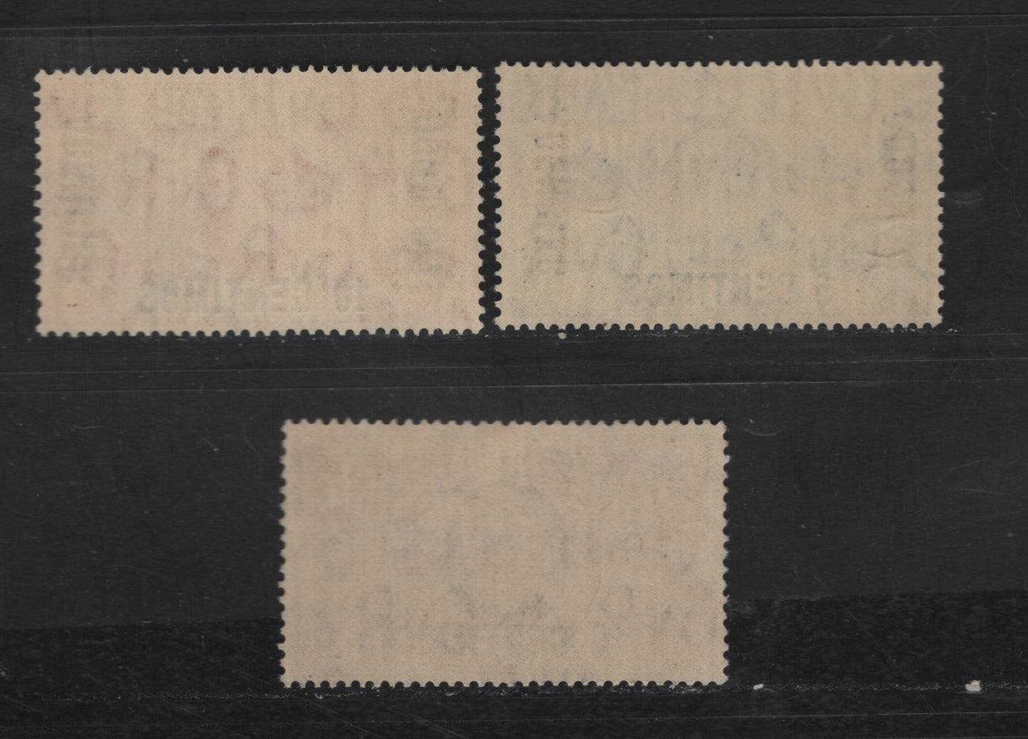 Lot 194 Morocco Agencies SC#67-69 5c - 15c Green - Red Brown King George V, 1935 Silver Jubilee Issue, 3 F/VFNH Singles, Spanish Currency