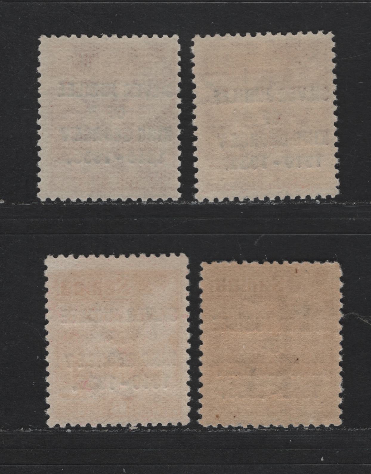 Lot 235 Samoa SC#163-165 1d, 2.5d & 6d Lake, Brownish Lake, Dull Blue & Carmine Rose Hut, 1935 Silver Jubilee Issue, 4 FNH Singles, Two Shades Of 1d