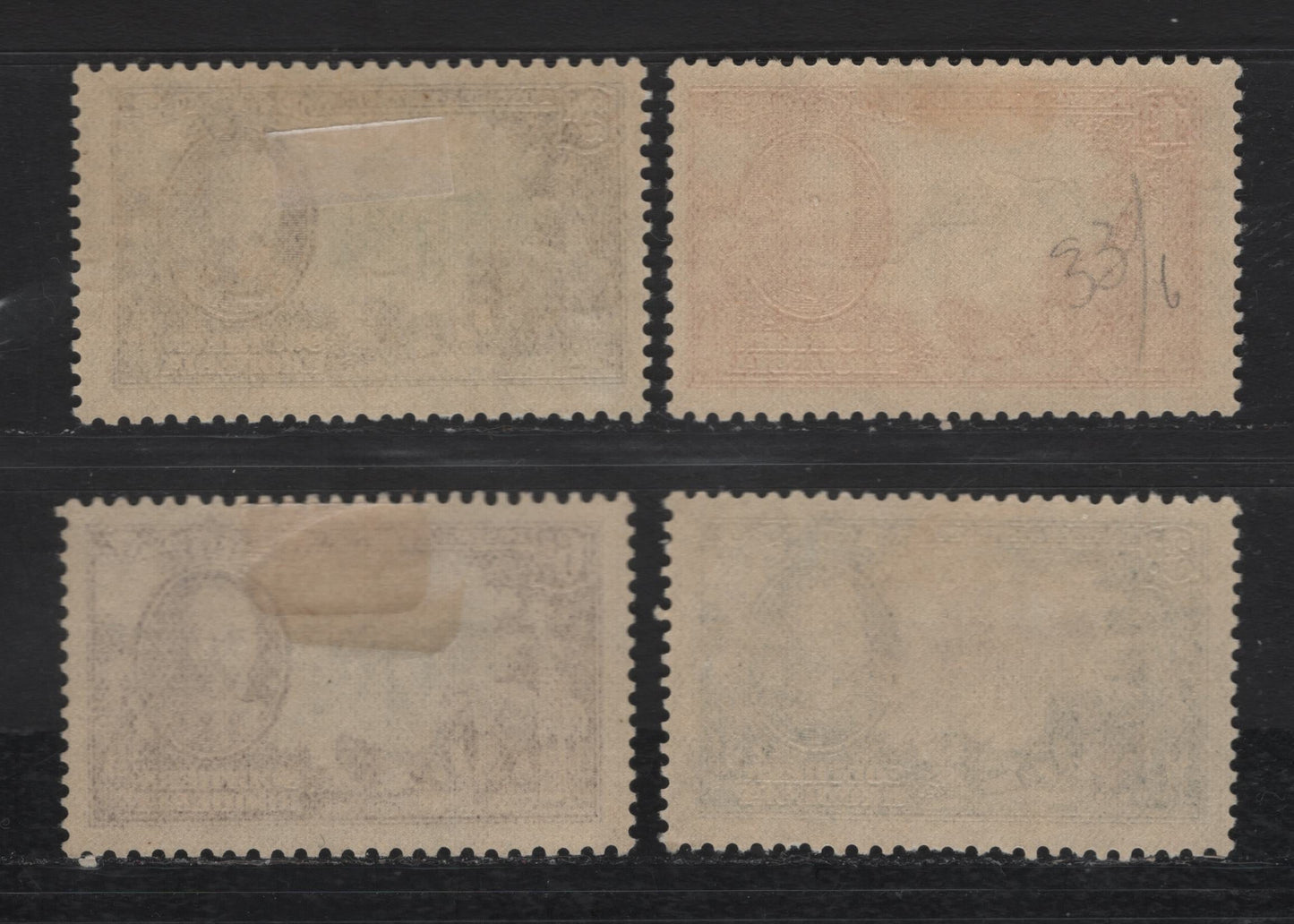 Lot 255 Southern Rhodesia SC#33-36 1d - 6d Carmine Rose & Olive - Deep Violet & Black King George V, 1935 Silver Jubilee Issue, 4 F/VFOG Singles