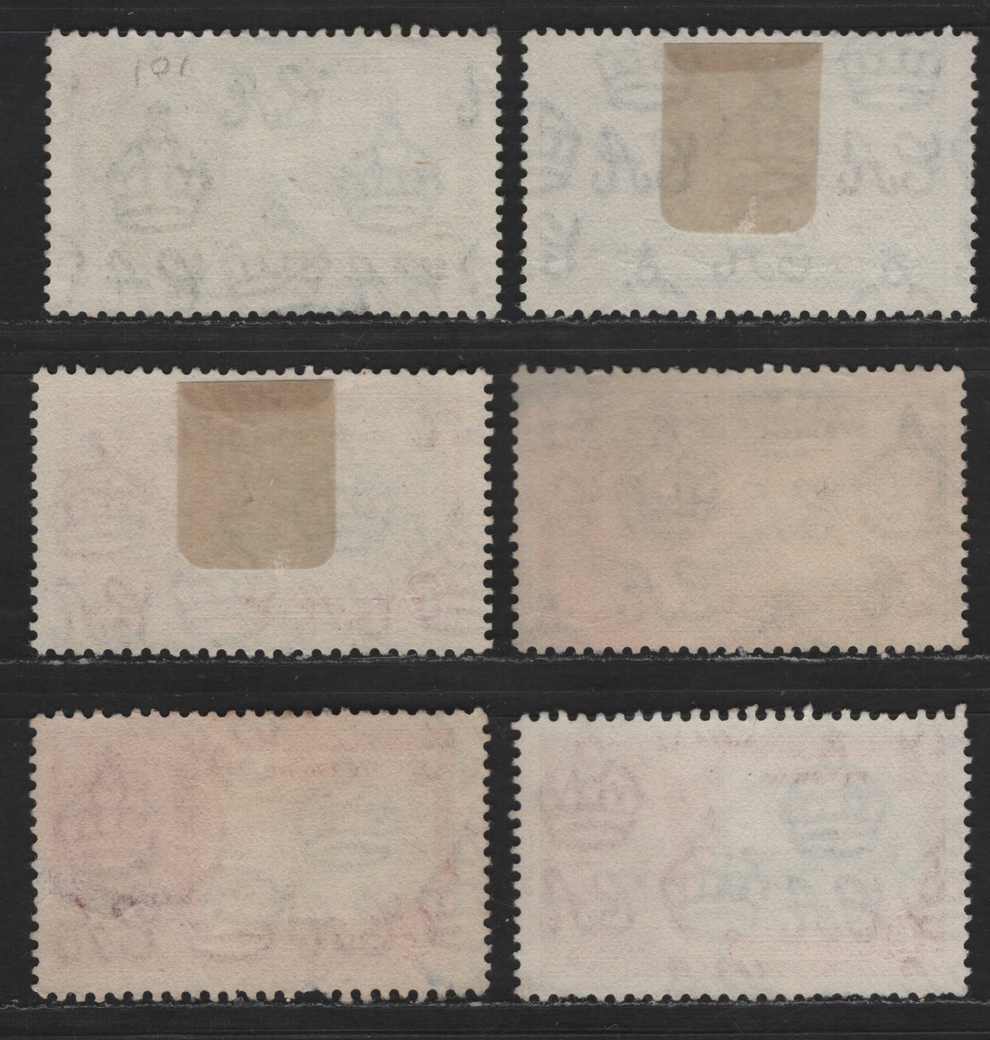 Lot 285 British Guiana SC#223-224, 226 2c - 24c Gray & Ultramarine - Bright Rose Lilac & Indigo King George V & Castle, 1935 Silver Jubilee Issue, 4 Fine/Very Fine Used Singles