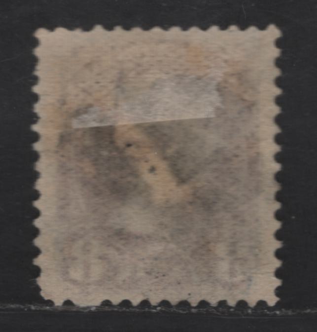 Lot 319 Canada #44 8c Blackish Slate Queen Victoria, 1870-1897 Small Queen Issue, A VF Used Single Late Second Ottawa Printing On Paper 2O-N With Segmented Cork Cancel