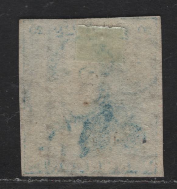 Lot 1 Belgium SC#2 20c Blue Leopold I, 1849 Leopold I Issue, A Fine Used Imperf Single