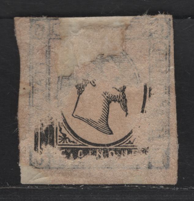 Lot 162 Italy SC#23var 15c Blue Victor Emmanuel II, 1863 Victor Emmanuel II Issue, A Very Fine Unused Imperf Single, Type II, Unlisted Short 'T' in Italian, No Gum