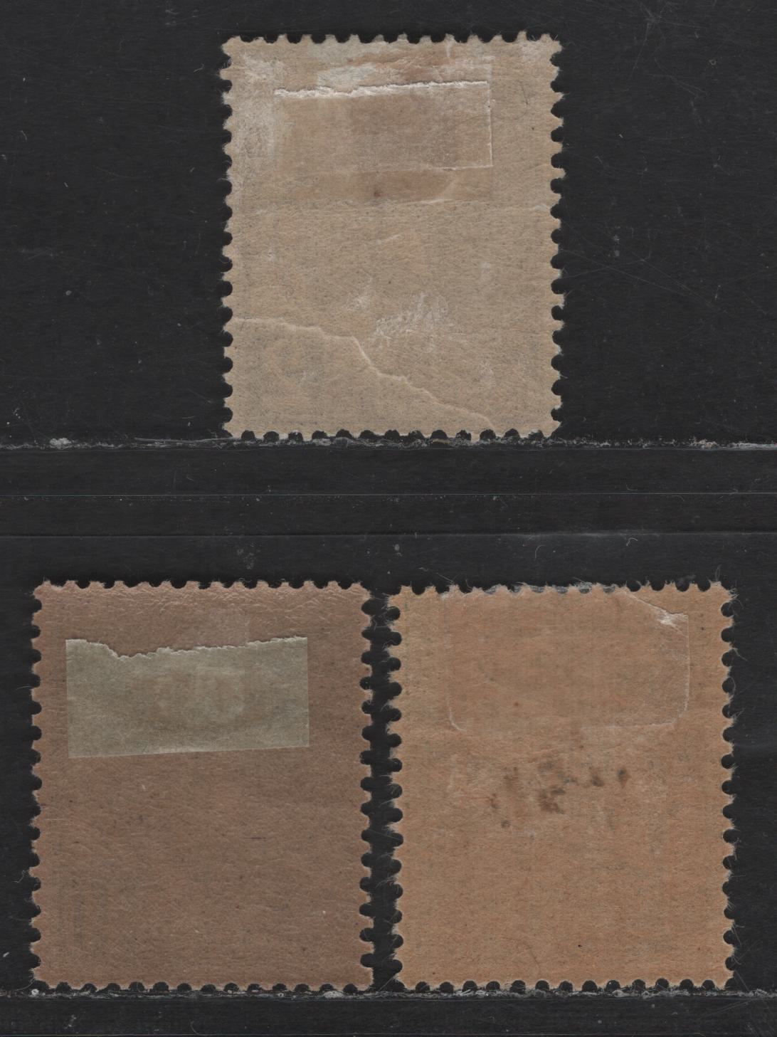 Lot 204 Monaco SC#12, 22, J1 2c - 1c Dull Violet - Olive Green Prince Albert I, 1891-1921 Prince Albert I Sideface & Postage Due Issues, 3 VFOG Singles