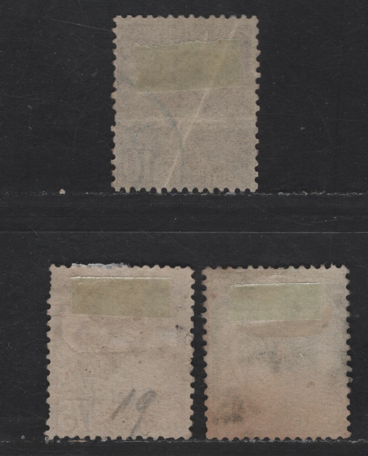 Lot 210 Monaco SC#15, 24, 20 10c - 75c Brown on Straw - Violet Brown on Buff Prince Albert I, 1891-1921 Prince Albert I Sideface Issue, 3 Very Good Used Singles, Some Short Perfs & Toning On 25c, Diagonal Crease On 10c