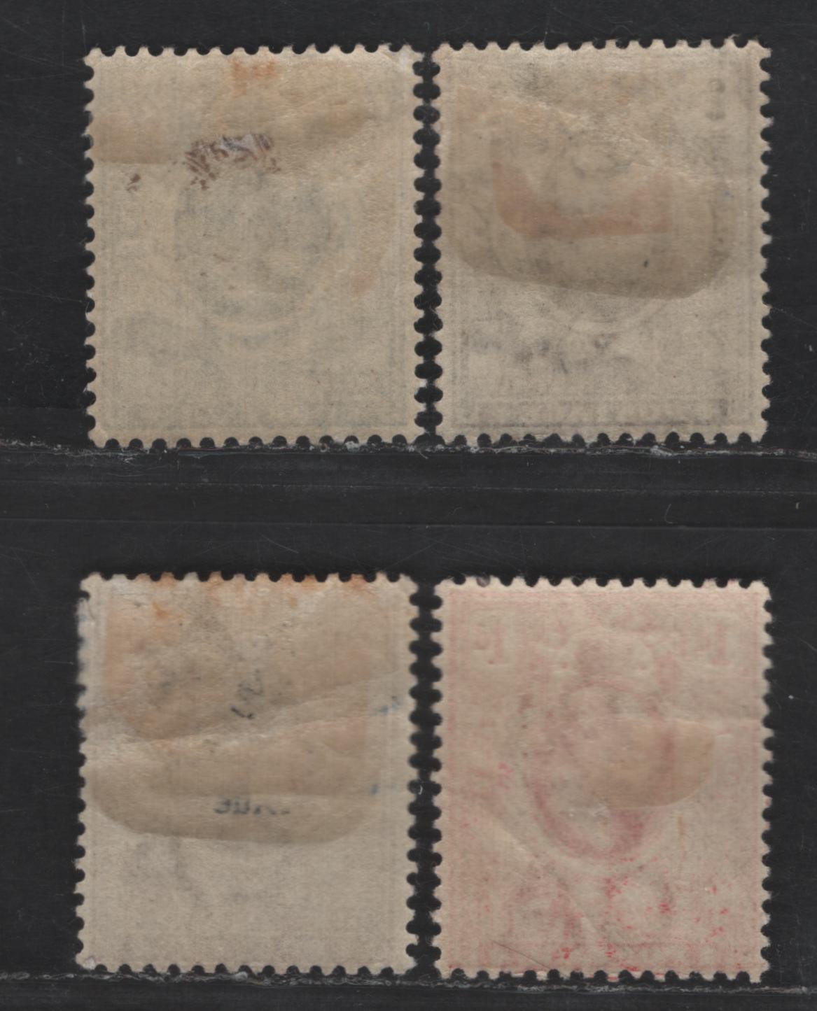Lot 300 Orange River Colony SC#62-65 1c - 3d Carmine - Violet King Edward VII, 1907-1908 King Edward VII Keyplate Issue, 4 F/VFOG Singles, Crown CA Wmk