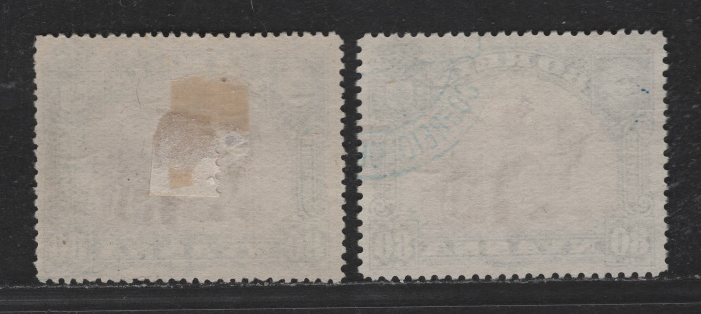 Lot 229 Nyassa SC#34var 80r Black & Lilac Camel, 1901 Pictorial Issue, 2 Very Fine Used Singles, Perfs 13.75 & 15