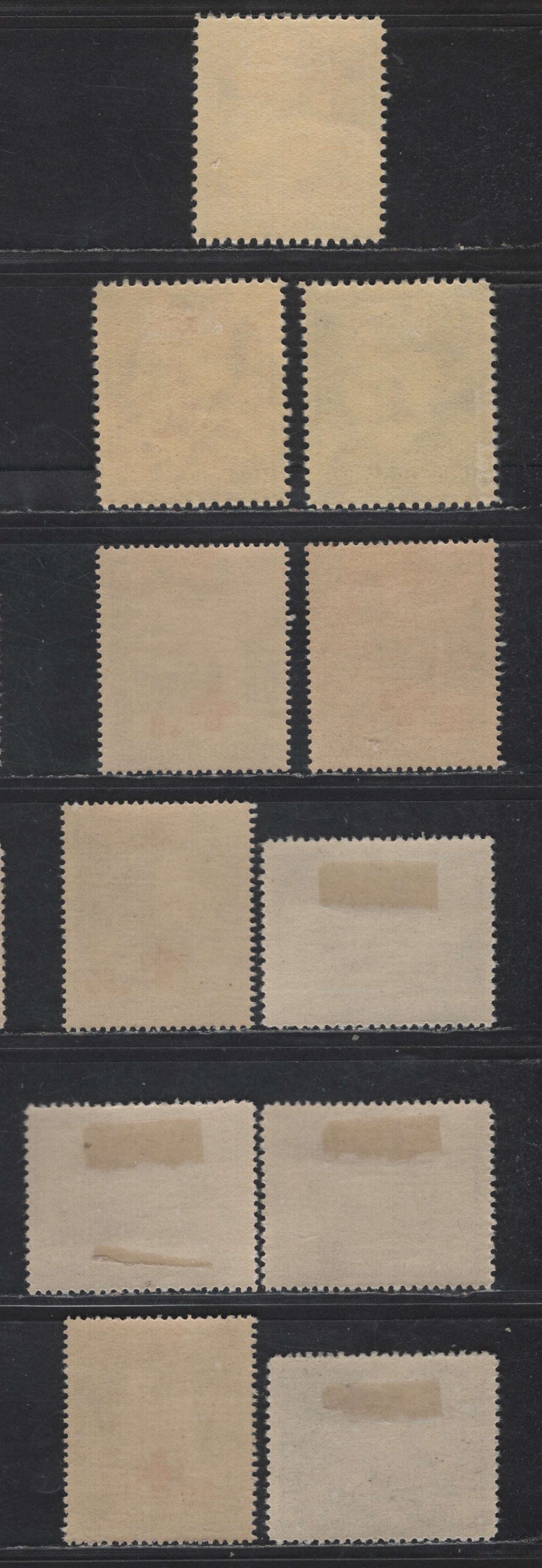 Lot 136 Poland - German Occupation SC#NB1-NB4, NB12-NB19 12g+8g - 1z+1z Olive Gray - Deep Green Figures & Views, 1940-1942 Semi Postal Overprinted - 600th Anniv of Lublin Issues, 12 VFOG Singles