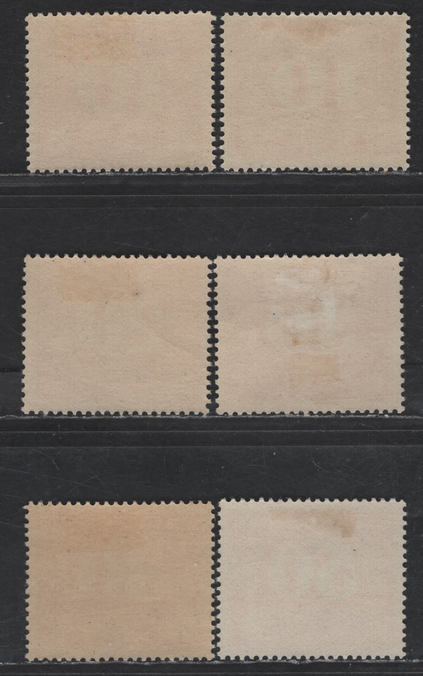 Lot 150 Poland - German Occupation SC#NL1-NL4 10g - 50g Red Orange Numeral, 1940 Rural Delivery Issue, 6 VFOG Singles, Shade & Gum Varieties