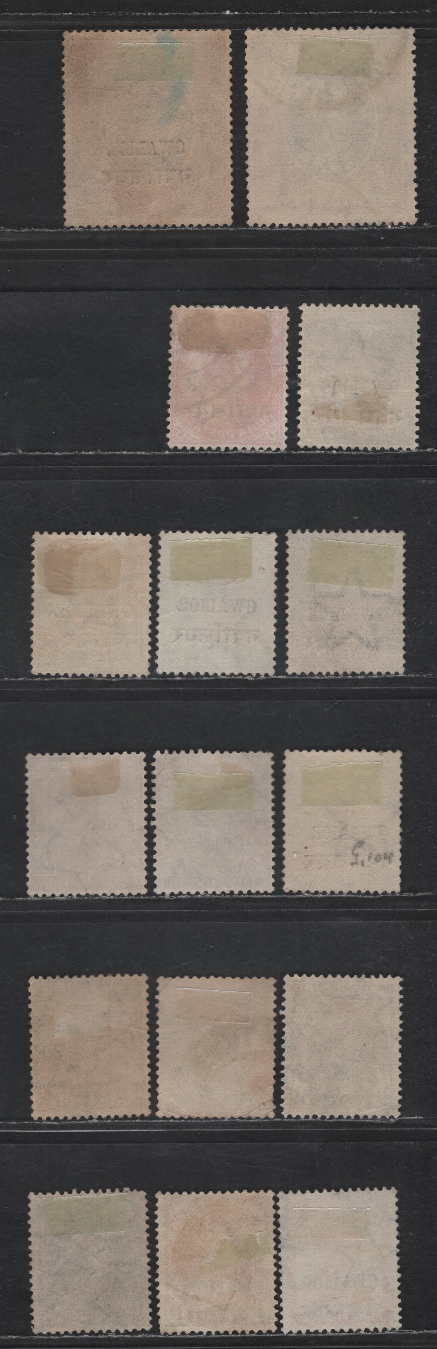 Lot 274 India - Gwalior SG#46b, 49a, 67b, 68, 70, 78, 80, 88b, 89, 91, 106-108, 112, 123 1a - 2a Carmine - Orange Vermillion King Edward VII - King George VI, 1903-1943 King Edward VII - KGVI Overprinted Issues, 16 Fine/Very Fine Used Singles