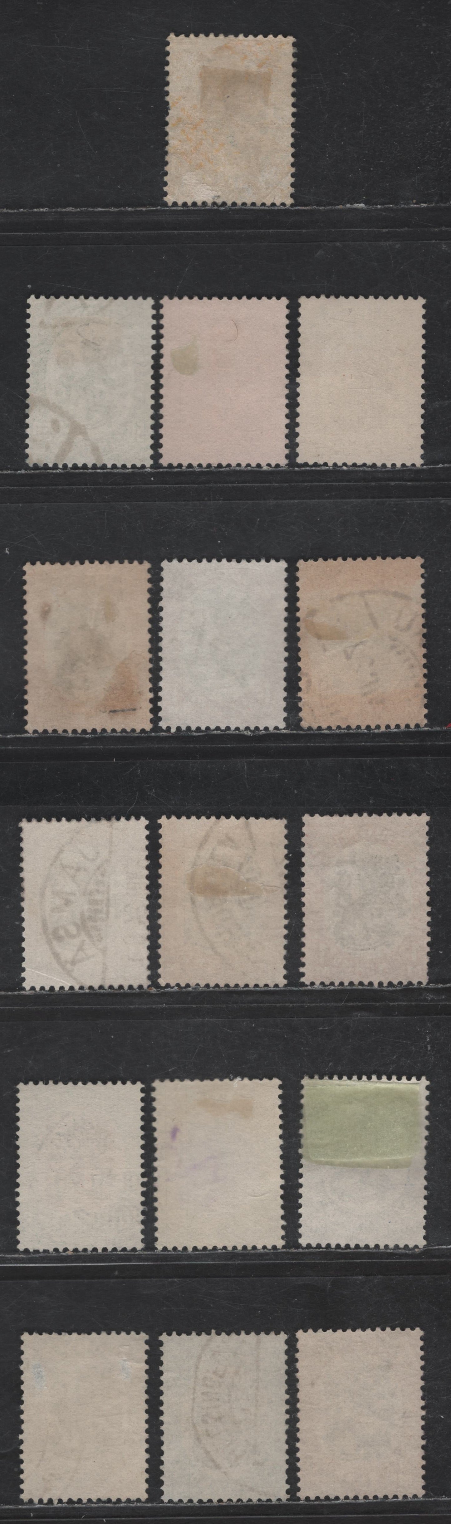 Lot 227 Finland #96-107 50p-5m Orange Brown - Red Violet & Black, 1917-1930 Helsinki Issue, 16 Very Fine Used Singles Unwatermarked, Perf 14, With Frame Types I-III On The 1m, Lion Type 1 And Many Shades. Perf 14 1/4x14 3/4 On The 1.5d