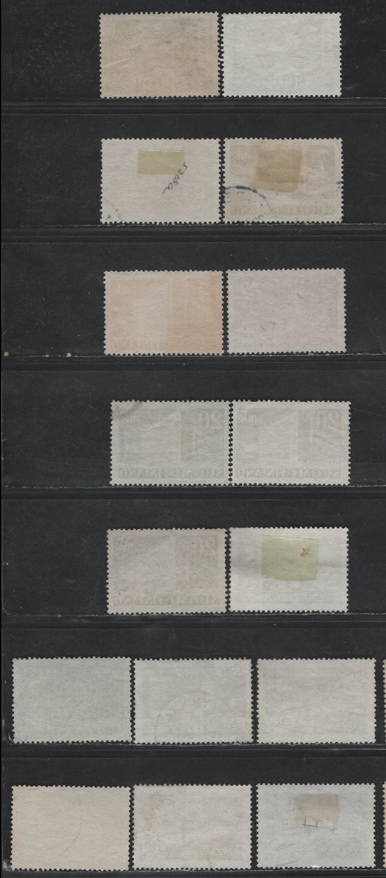 Finland #177, 179, 205, 219A-219B,239, 247-248, 280 5m Blue - 50m Brown Violet, 1930-1942 Pictorial Definitive Issue, 16 Very Fine Used Singles Early And Late Printings In A Variety Of Shades On Different Papers