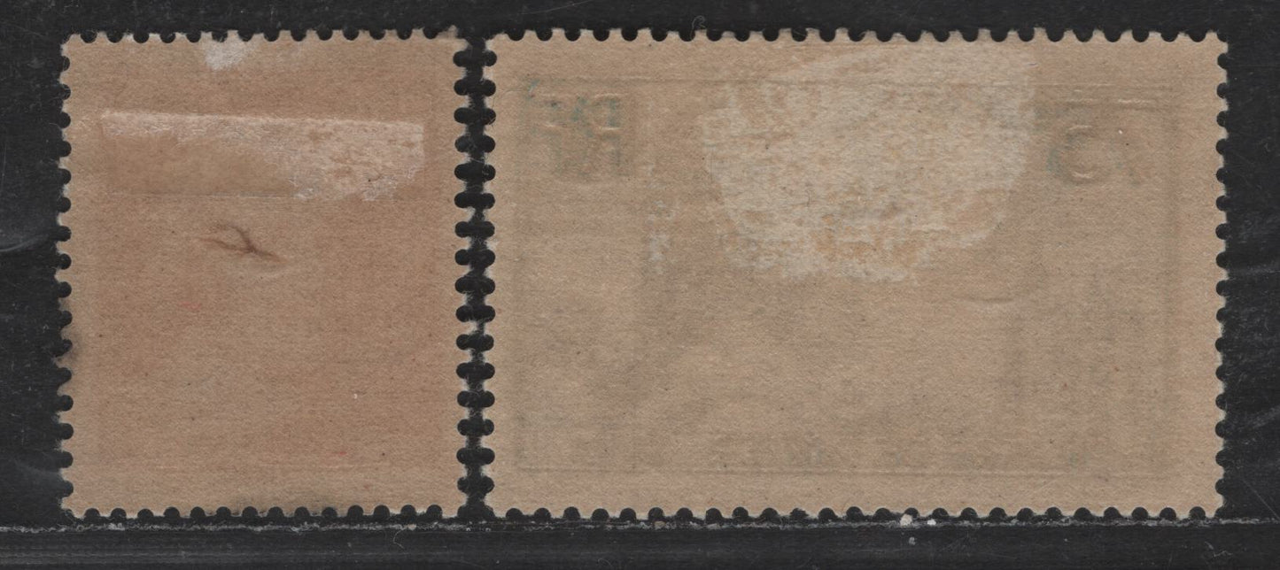 Lot 271 France #305, 308 75c Red & 75c Prussian Blue,1935 300th Anniversary Of Death Of Callot - 1936 150th Anniversary Of De Rozier Issues, 2 F & VF OG Singles
