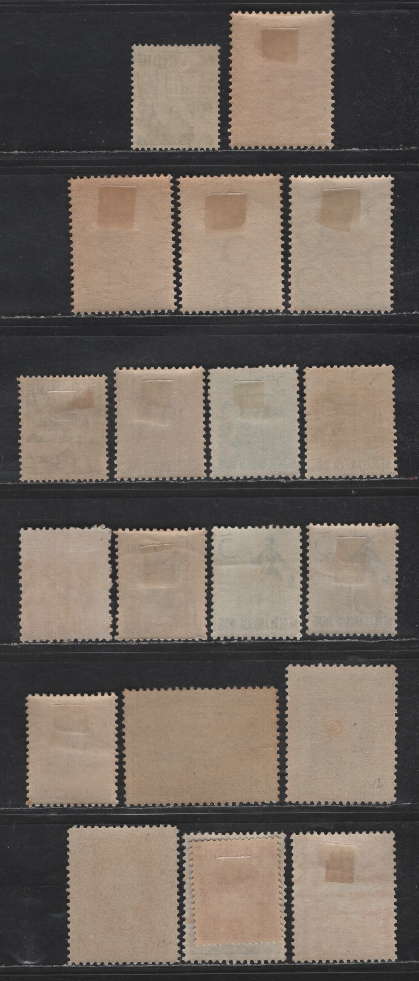 Lot 241 Netherlands Indies SC#196-199, 228-232, 279, 250, 256, 257, 263-265, 291-292 2c - 20c Dull Purple - Ultramarine Queen Wilhelmina, 1938-1948 40th - 50th Anniv Of Queen Wilhelmina's Reign Issues, 19 F/VFOG Singles
