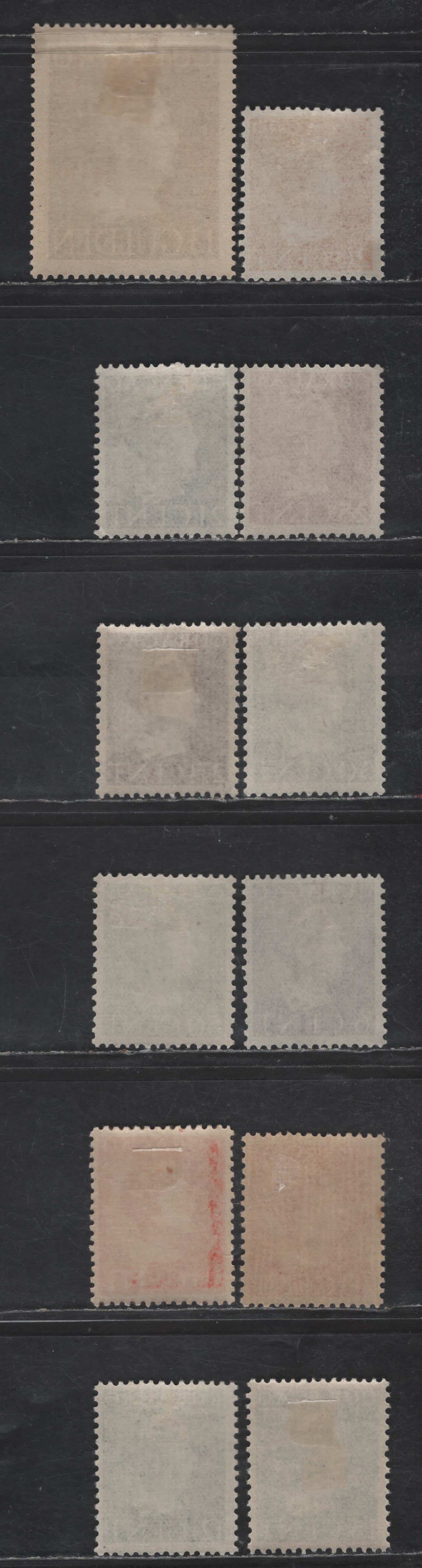 Lot 337 Netherlands Antilles SC#174-184 6c - 1.5g Brown Violet - Dark Brown Queen Wilhelmina, 1947 Queen Wilhelmina Issue, 11 F/VFOG Singles, Perf 13.5x13