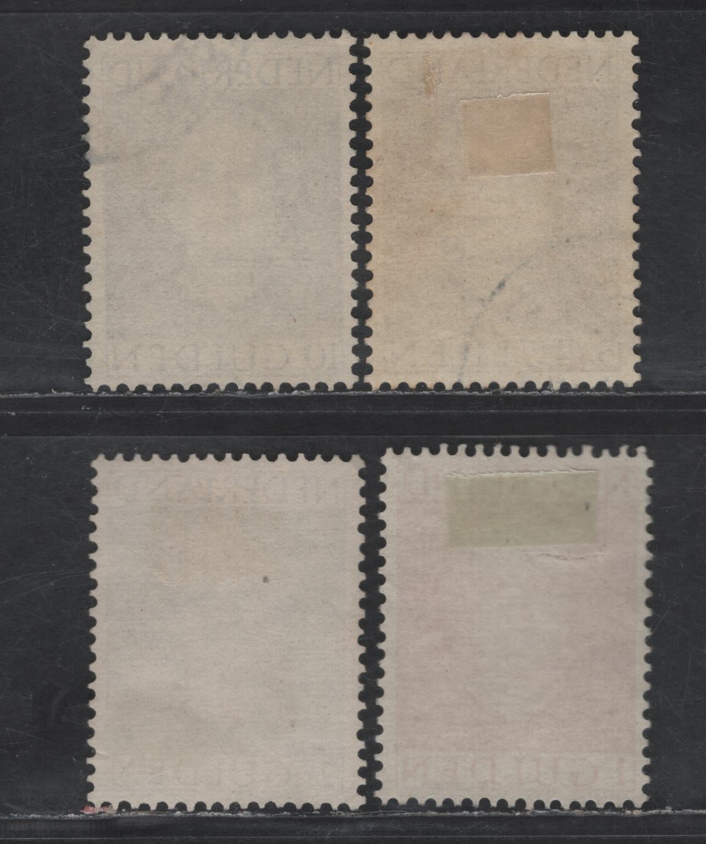Lot 271 Netherlands SC#319-322 1g - 10g Rose Red - Dark Violet Brown Queen Juliana, 1949 Queen Juliana Issue, 4 Very Fine Used Singles