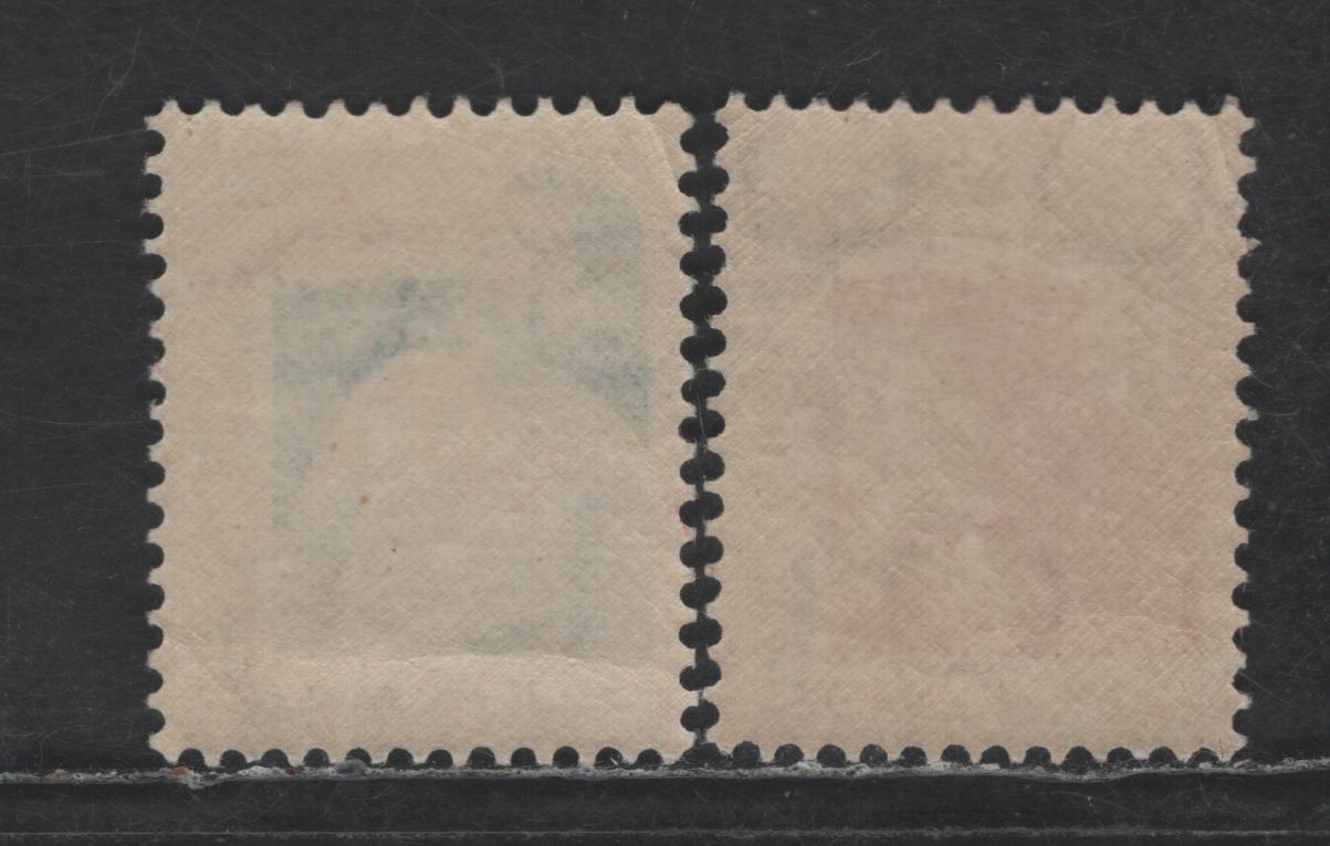 Lot 301 Netherlands SC#B50-B51 1.5c+1.5c - 5c+3c Vermillion & Ultramarine - Prussian Blue & Violet Deaf Mute Learning Lip Reading - Blind Girl Learning to Read Braille, 1931 Semi Postal Issue, 2 VFOG Singles