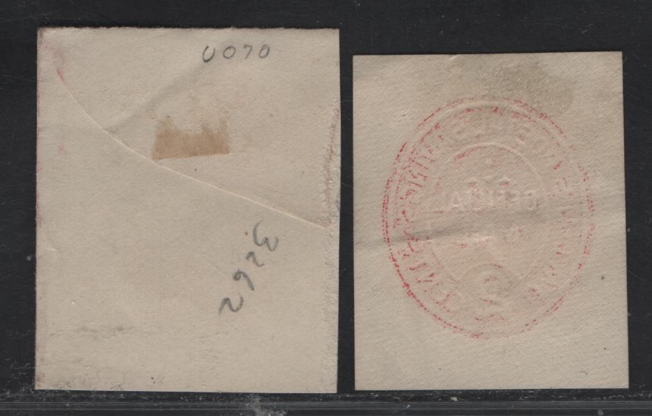 Lot 134 United States SC#U070 1c && 2c Green & Carmine Postal Savings, 1911 Postal Savings Issue, Fine/Very Fine Used Singles, 1c Green On White