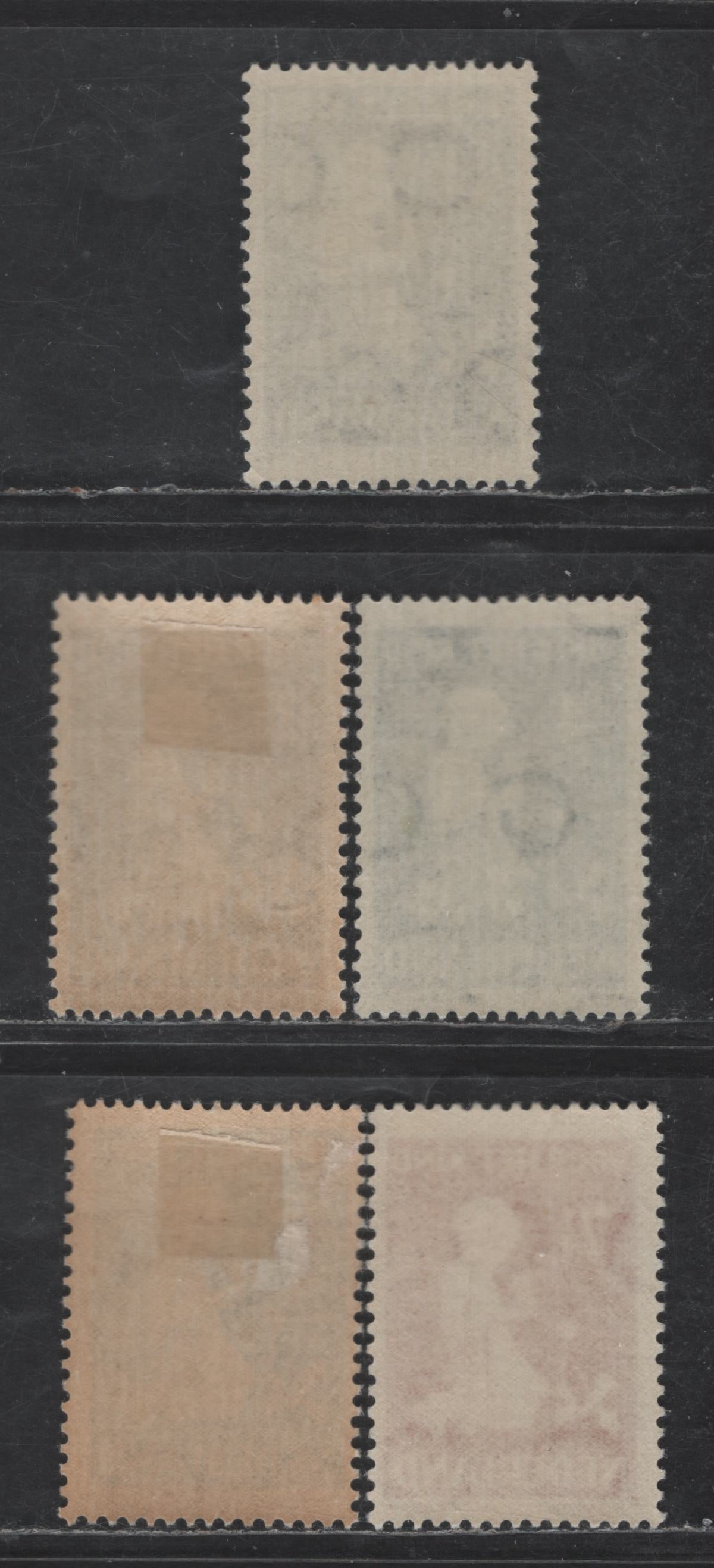 Netherlands SC#B129-B133 1.5c+1.5c - 7.5c+3.5c Dull Blue Gray - Henna Child With Flowers & Doll, 1940 Semi Postal Issue, 6 VFNH/OG Singles