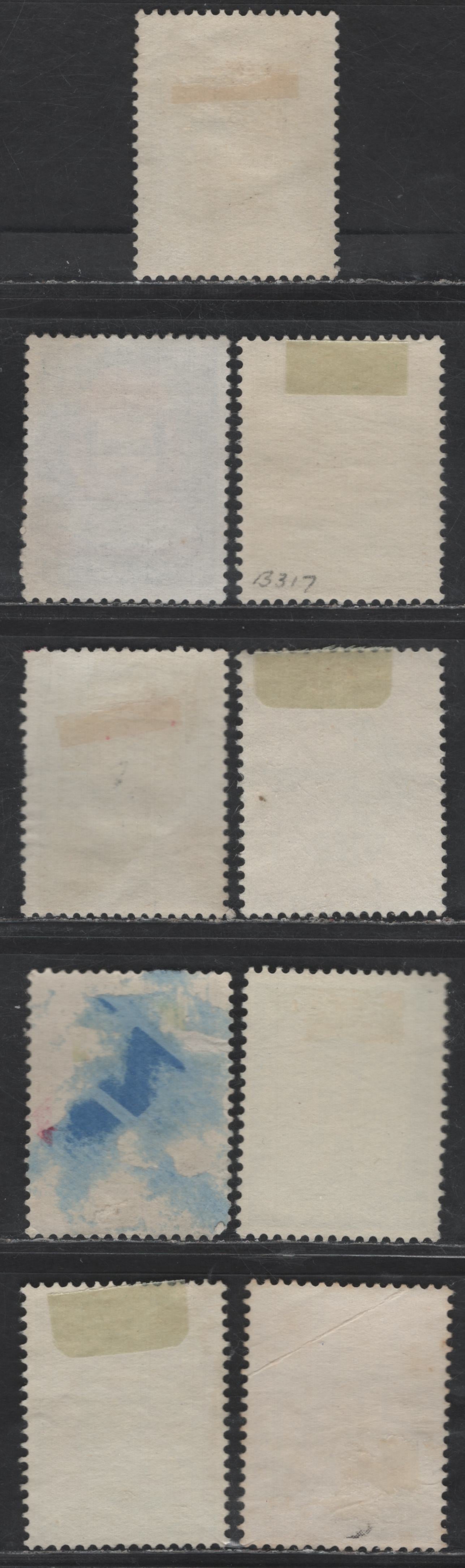 Netherlands SC#B336-B337, B339-B340, B344, B348-B349, B351-B352 4c+4c - 30c+9c Deep Rose & Dark Blue - Multicolored Child In Playpen - Girl From Huizen, 1959-1960 Semi Postal Issues, 9 Very Fine Used Singles
