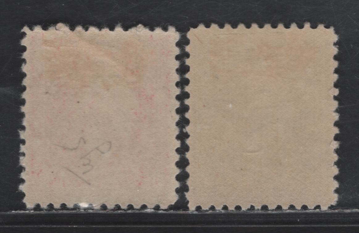 Lot 429 United States Of America SC#525-526 1c-2c Grey Green & Pale Carmine George Washington, 1908-1920 Washington-Franklin Issue, 2 VFOG Singles Offset Printing, 2c Is Type IV