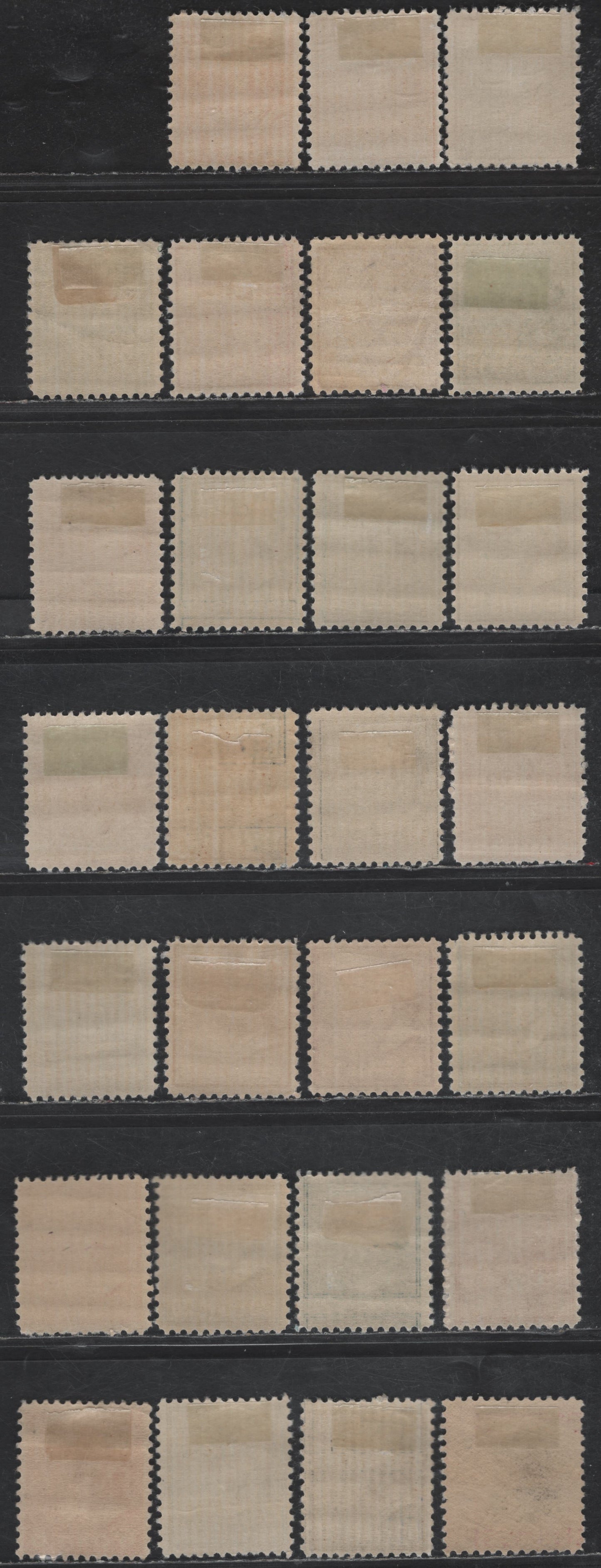 Lot 492 United States SC#804, 806, 808-809, 811, 814-828, 830, 832 1c - $1 Green - Purple & Black George Washington - Woodrow Wilson, 1938-1954 Presidential Issue, FOG Singles, Includes Shade & Gum Variations