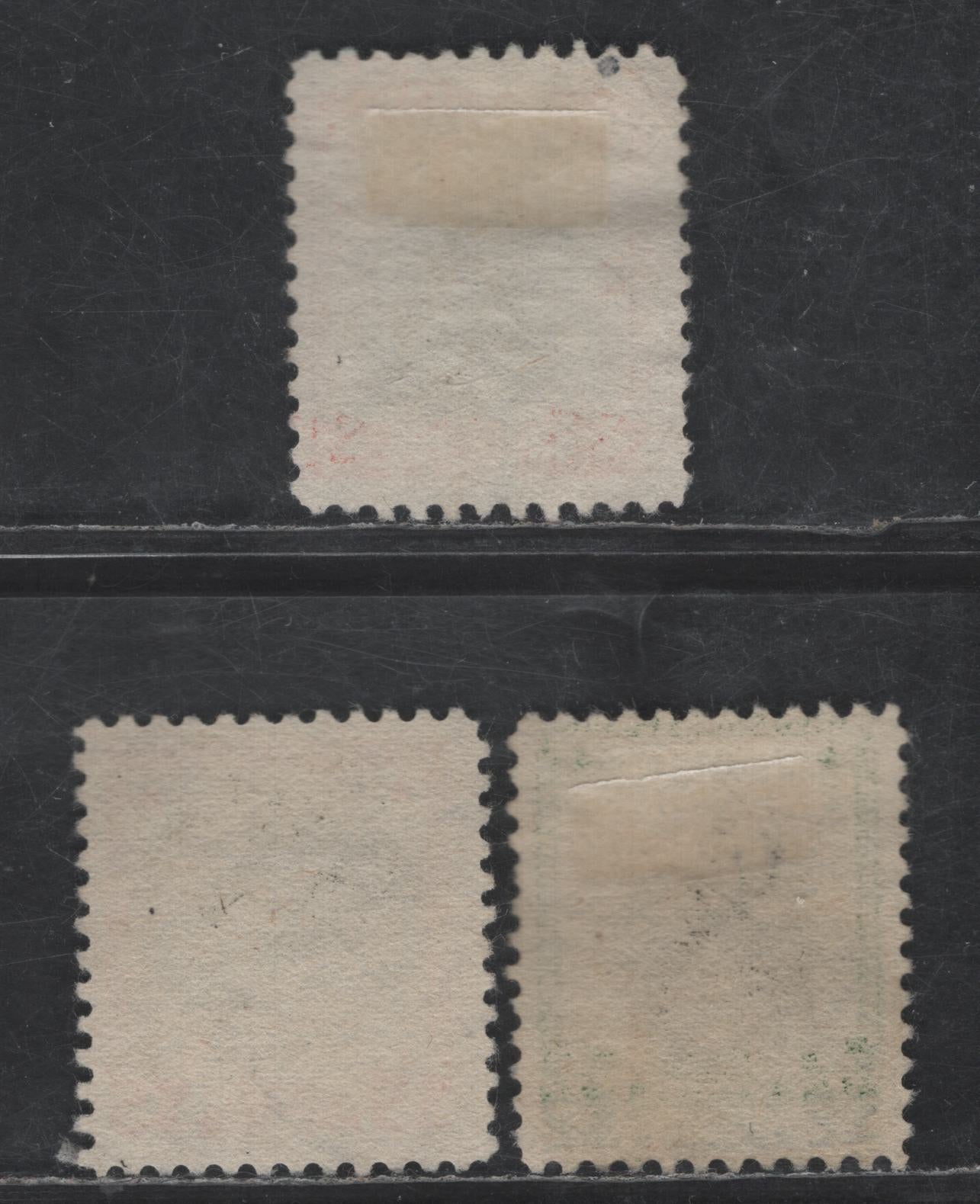 Lot 493 United States SC#833-834 $2 - $5 Green & Black - Carmine Black Warren G Harding - Calvin Coolidge, 1938-1954 Presidential Issue, 3 Fine Used Singles