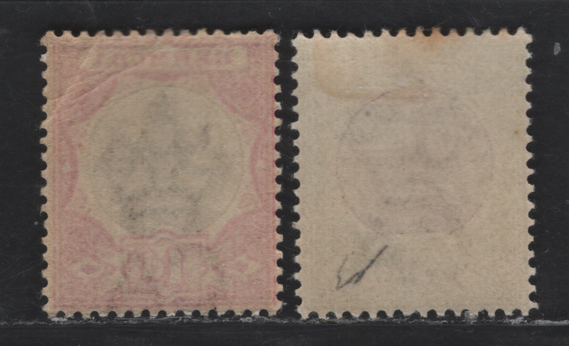 Lot 121 Bermuda SG#32-33 1d - 3d Brown & Carmine - Magenta & Sage Green Dry Docks, 1902 Dry Docks Definitives, 2 VFOG Singles, Crown CA Wmk