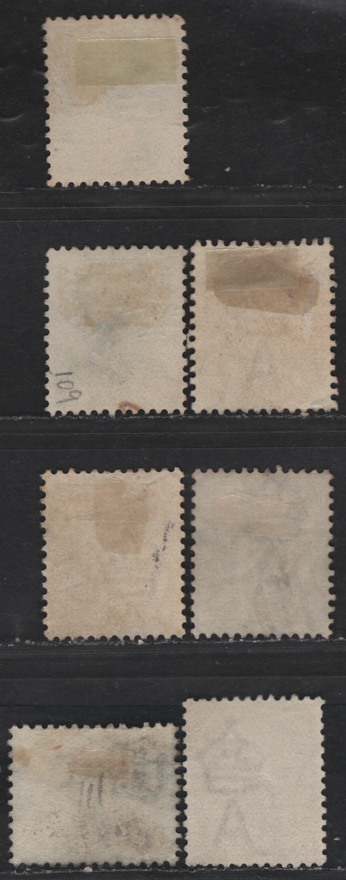 Lot 268 (C) New South Wales SG#333,b, 334-35, 337, 348 1/2d - 1/- Blue Green - purple brown Arms, Queen Victoria - Centenary Designs, 1905-1910 Arms, Queen Victoria & Centenary Issues, 6 Fine/Very Fine Used Singles, Crown over A Wmk, Perf 12x11/5