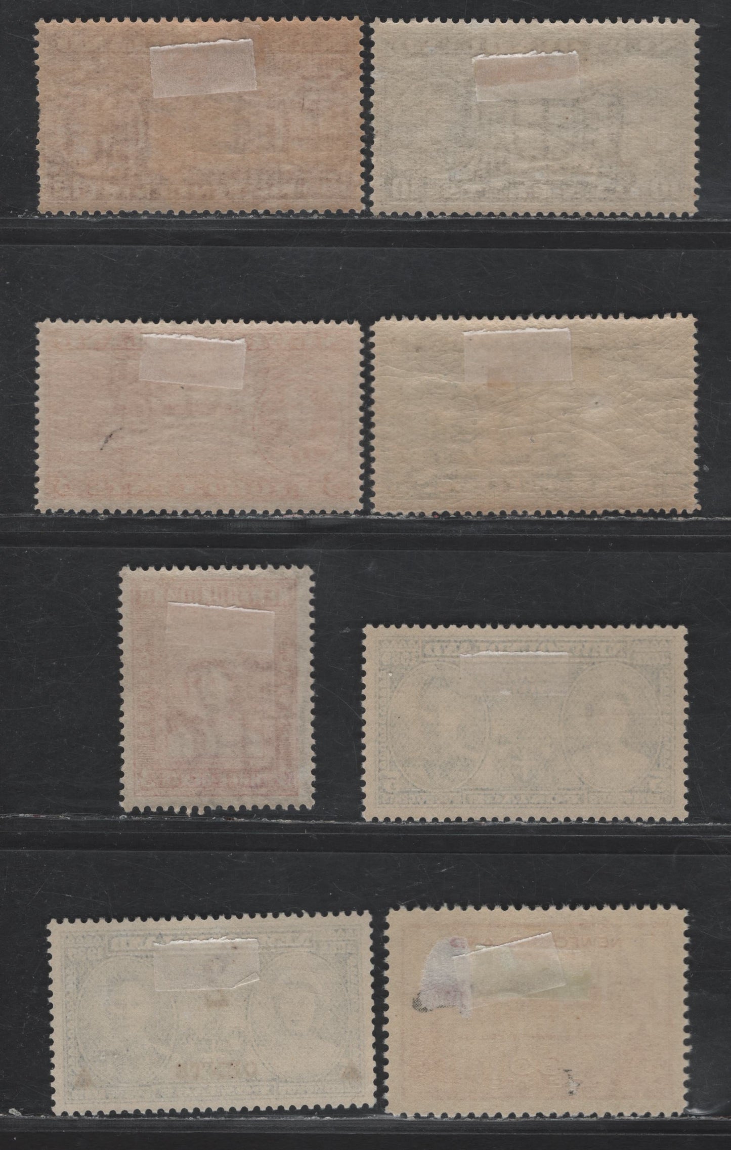 Lot 58 Newfoundland #237b, 239b, 236, 242, 246, 249-250, 267 10c - 30c Deep Olive - Carmine Salmon - Memorial University College, 1937-1943 Long Coronation - University Issues, 8 F/VFOG Singles