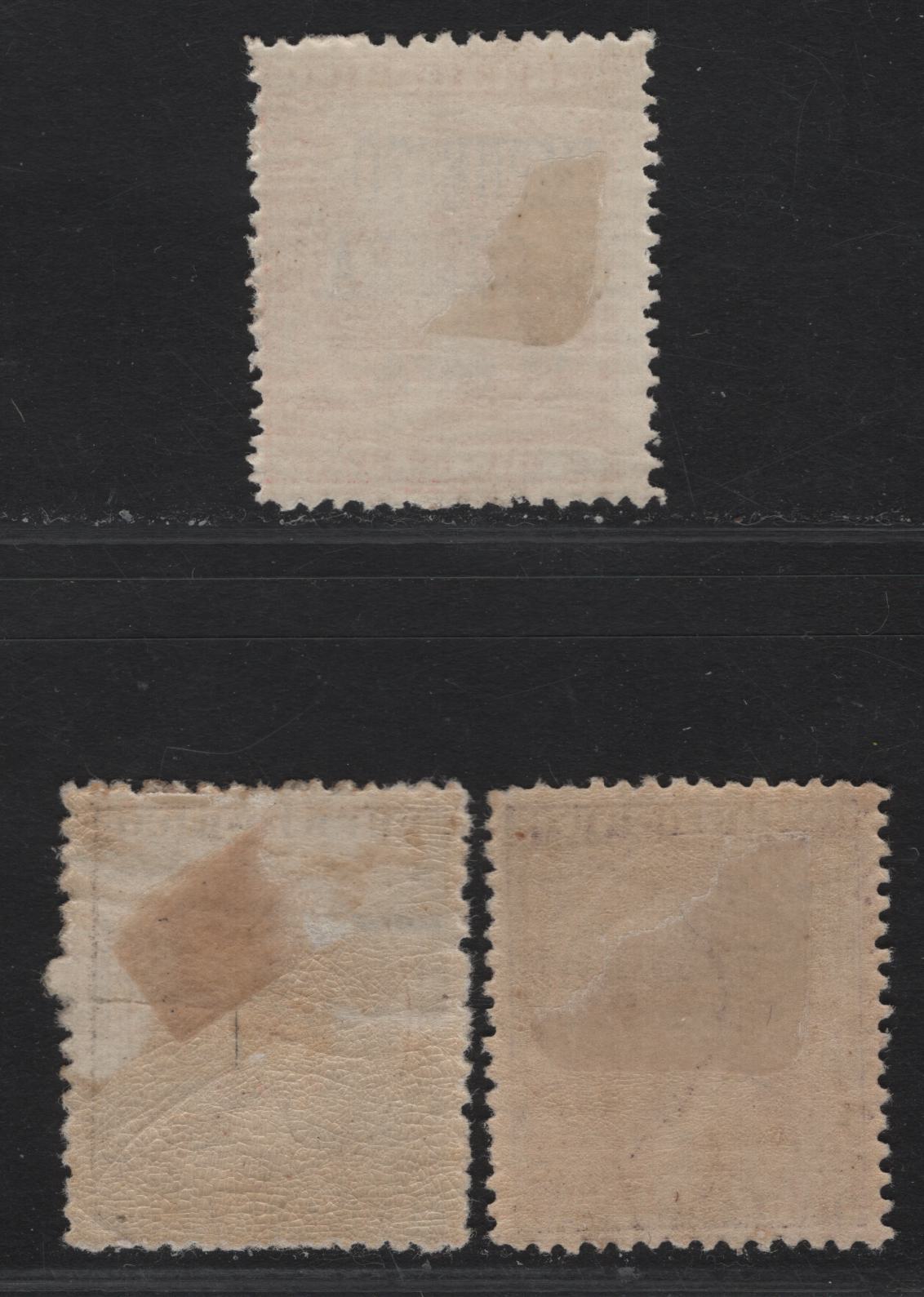 Lot 237 Puerto Rico SC#155, MR2, MR10 1m - 5c on 1m Deep Brown - Dark Brown Habitaldo, 1898 Habitaldo & Wartax Overprints, 3 FVFOG Singles