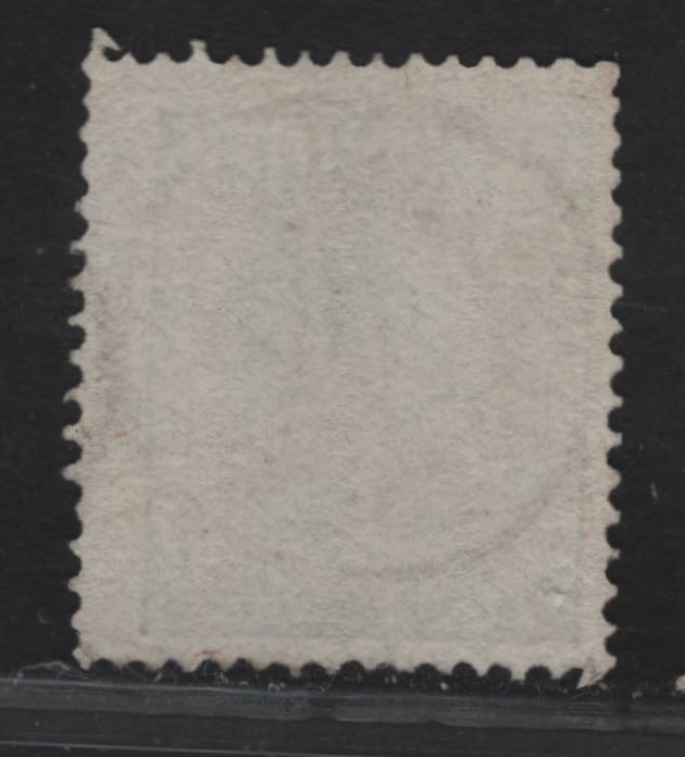 Lot 278 Sweden Facit#9v7 12o Blue Arms, 1858-1862 Arms Issue, A Fine Used Single, Showing Round Incurvation in LR Frame