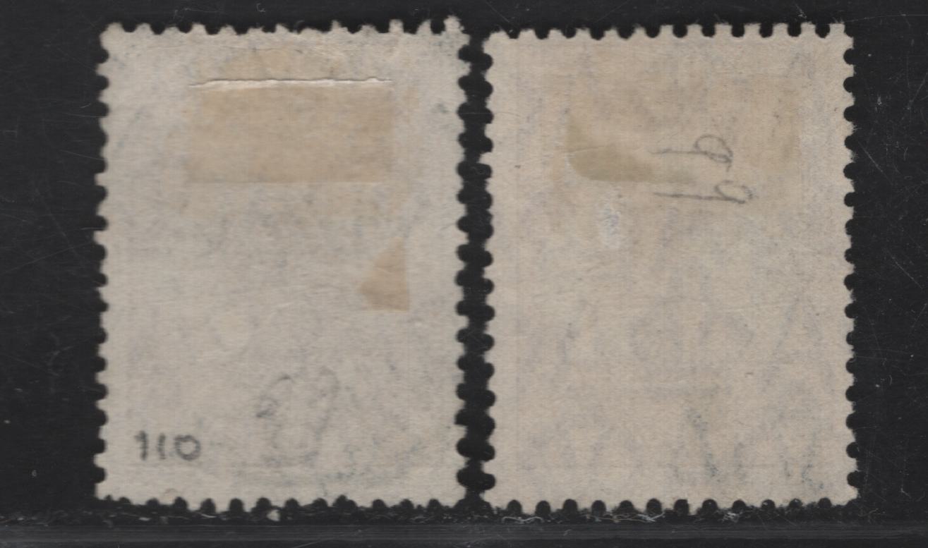 Lot 186 (C) Australia SG#110 2/- Maroon Kangaroo & Map, 1929-1930 Kangaroo & Map Issue, 2 Fine Used Singles, Small Multiple Wmk