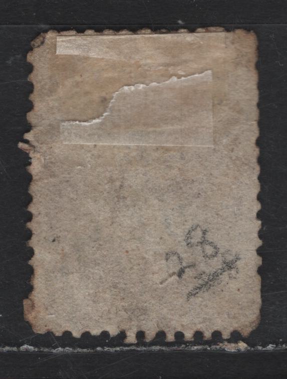 Lot 2 (C) New Zealand SG#122a 6d Brown Queen Victoria, 1864-1871 Chalon Heads Issue, A Good Used Single, Perf 12.5, Large Star Wmk