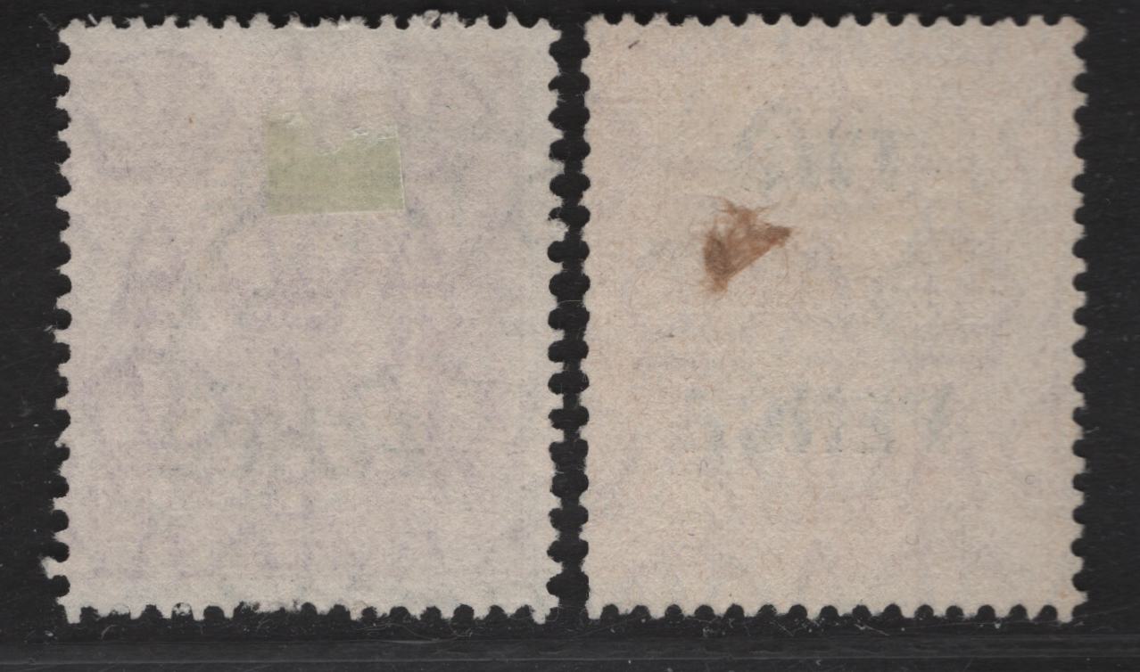 Lot 256 (C) Australia SG#119-120 2d - 5d on 4.5d Golden Scarlet - Violet King George V, 1930 Surcharged KGV Heads Issue, 23 Very Good/Fine Used Singles