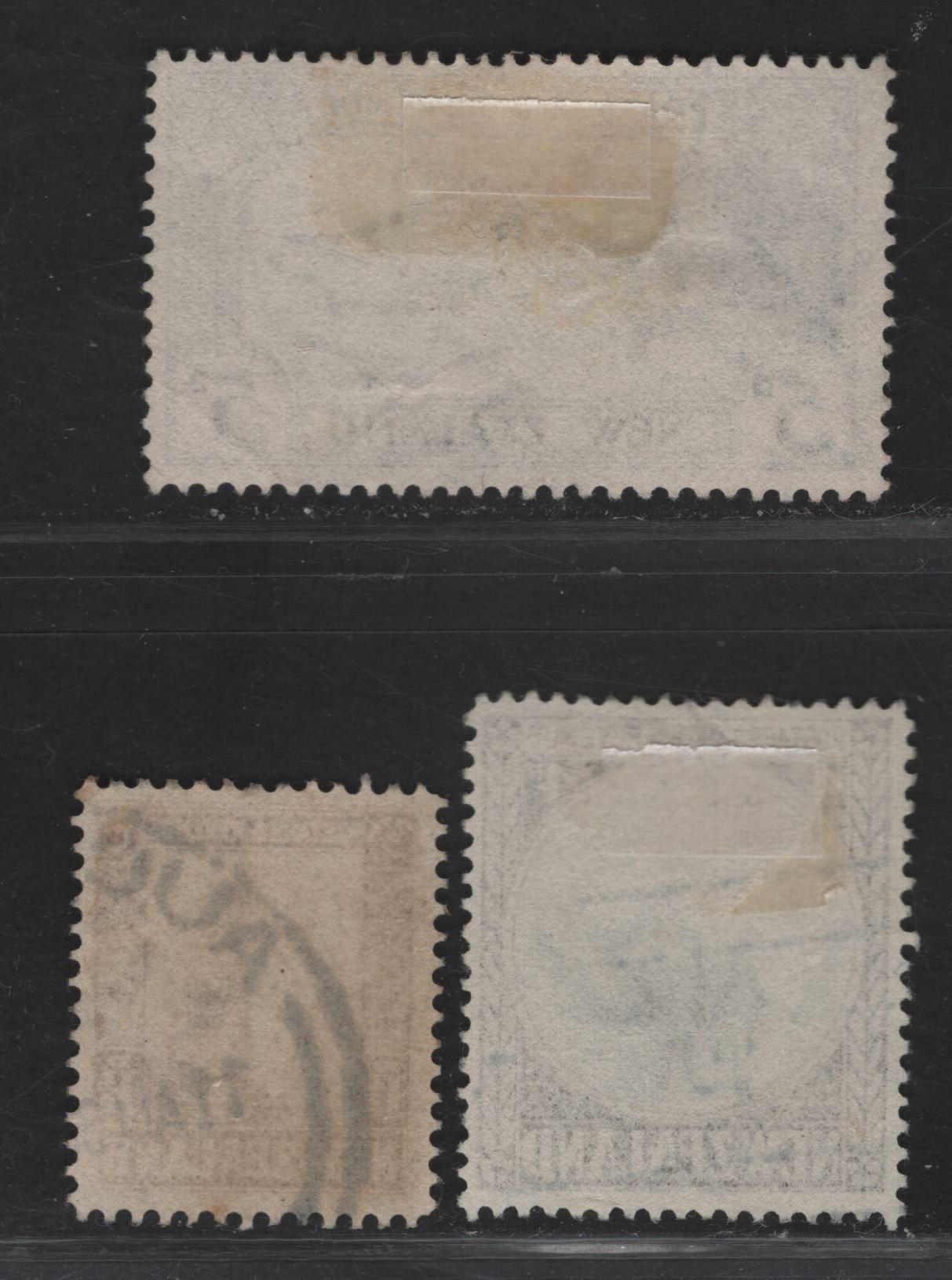 Lot 87 (C) New Zealand SG#558, 562-563 1/2d - 5d Red Brown - Ultramarine , 1935-1936 Pictorial Issue, 3 Fine/Very Fine Used Singles, Perfs 14x13.5, 14 & 13-14x13.5