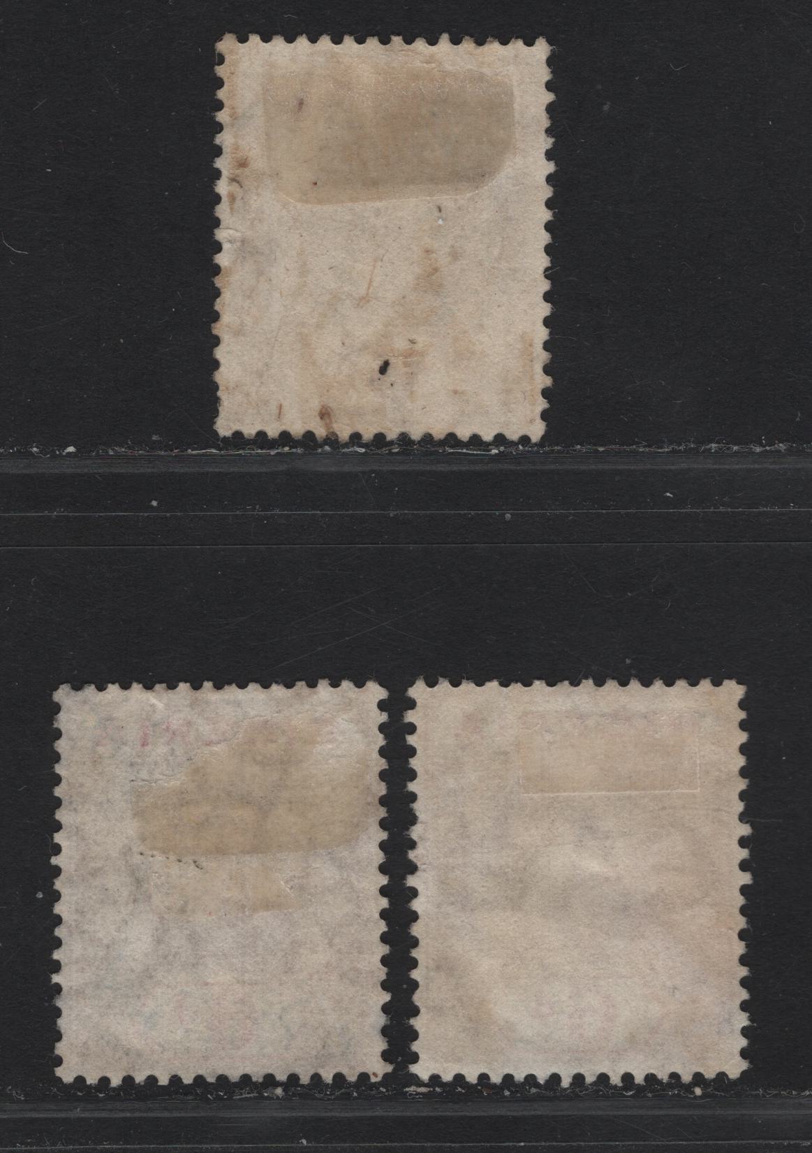 Nigeria SG#7 6d Bright Magenta & Dull Reddish Purple - Pale Bright Magenta & Deep Reddish Purple King George V, 1914-1929 KGV Imperium Keyplate Issue, Wmk Multiple Crown CA, 3 Very Fine Used Singles