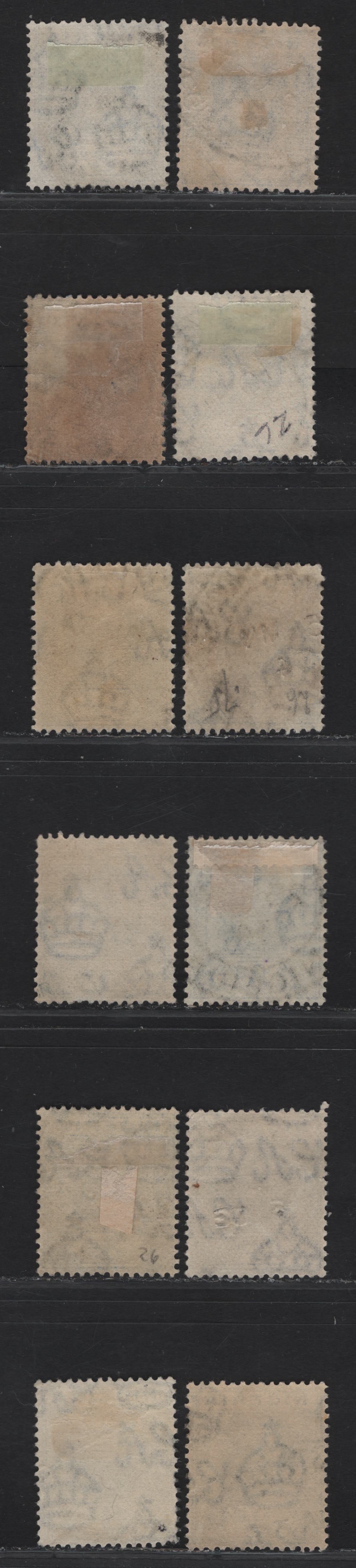 Lot 208 Nigeria SG#23 3d Bright & Dull Blue King George V, 1921-1932 KGV Imperium Keyplate Issue, Wmk Multiple Script CA, 12 Fine/Very Fine Used Singles, Dated Examples With Dates Ranging From 1931-1936